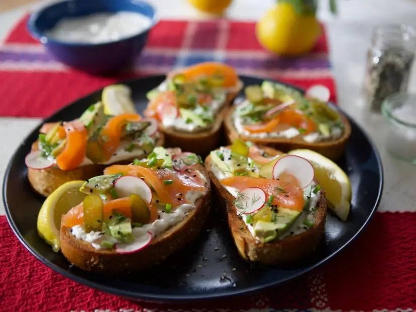 Salmon Avocado Sando
