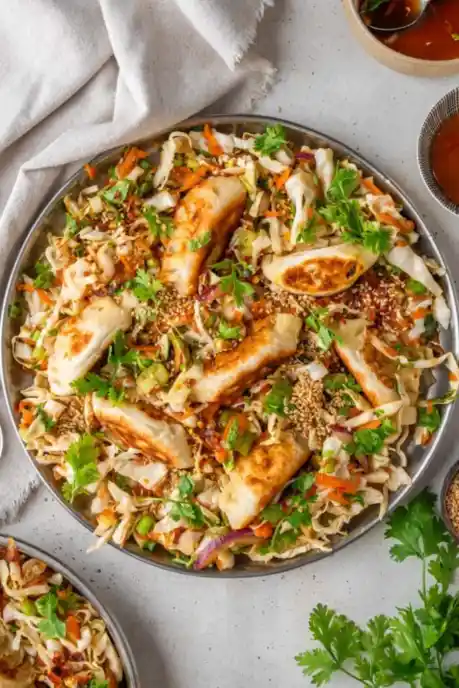 Three Ingredient Dumpling Salad