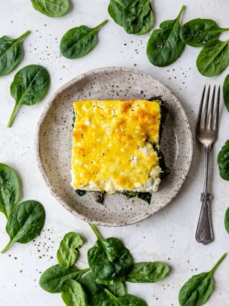 Cottage Cheese & Spinach Egg Bake