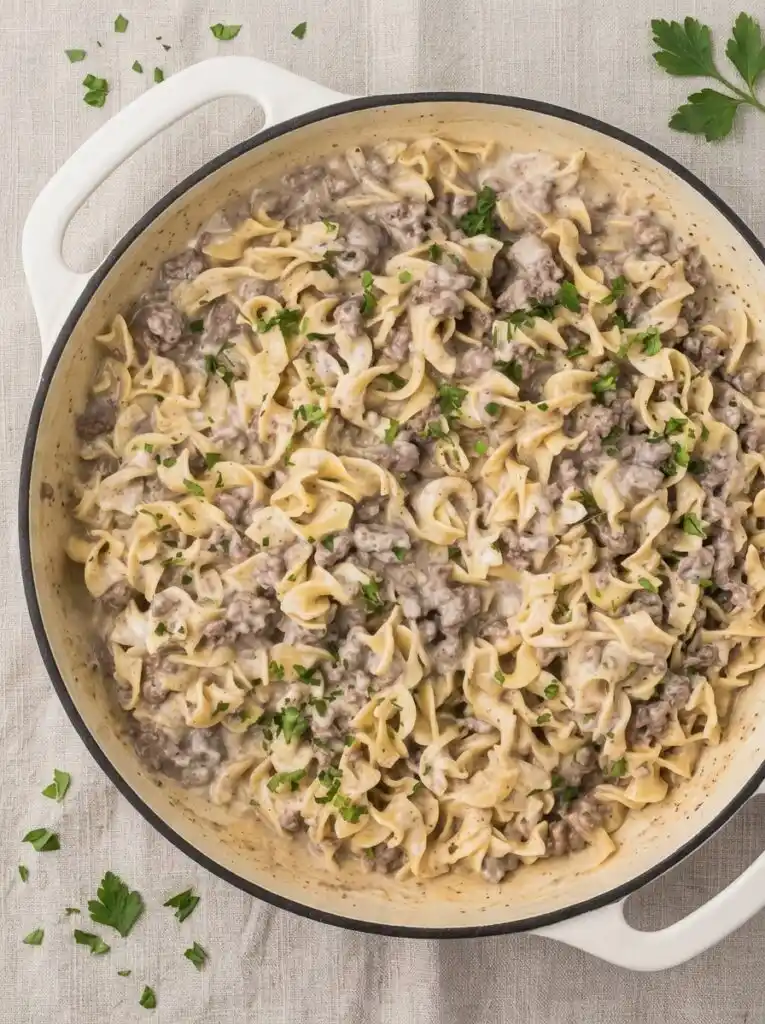 Ground Beef Stroganoff