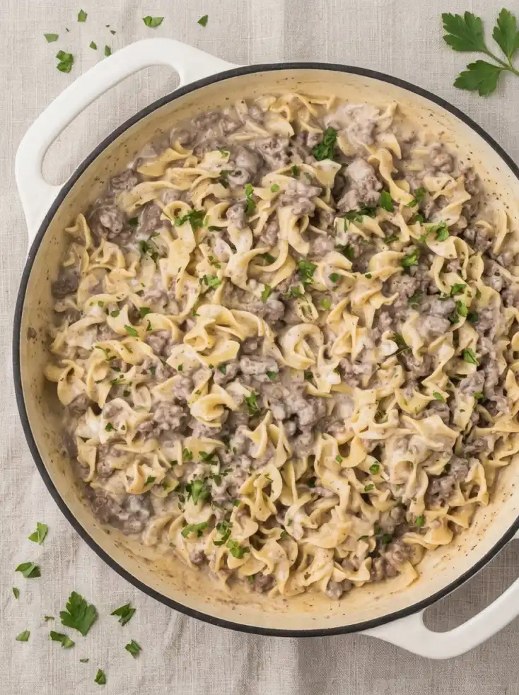 Ground Beef Stroganoff