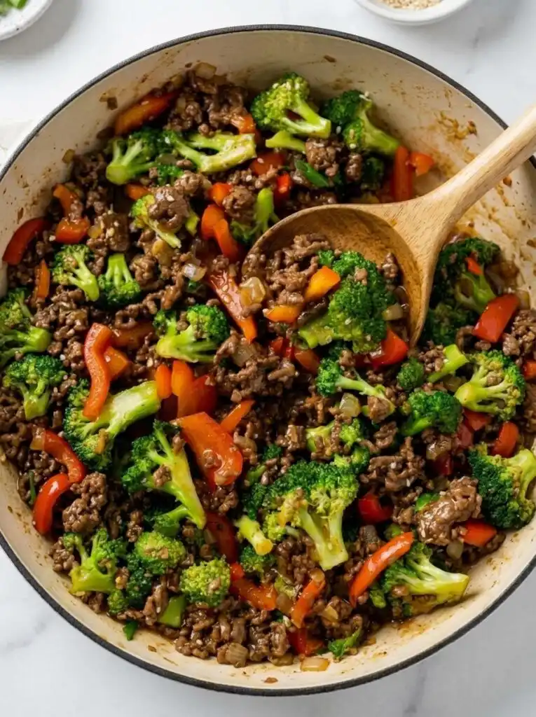 Ground Beef and Broccoli 2