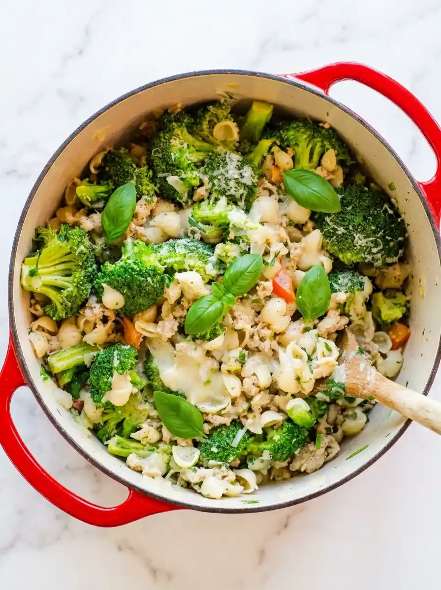 Ground Turkey and Broccoli Pasta