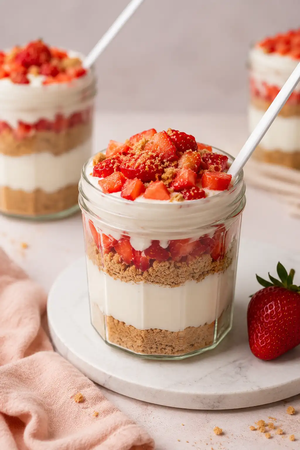 High Protein Cheesecake Jars