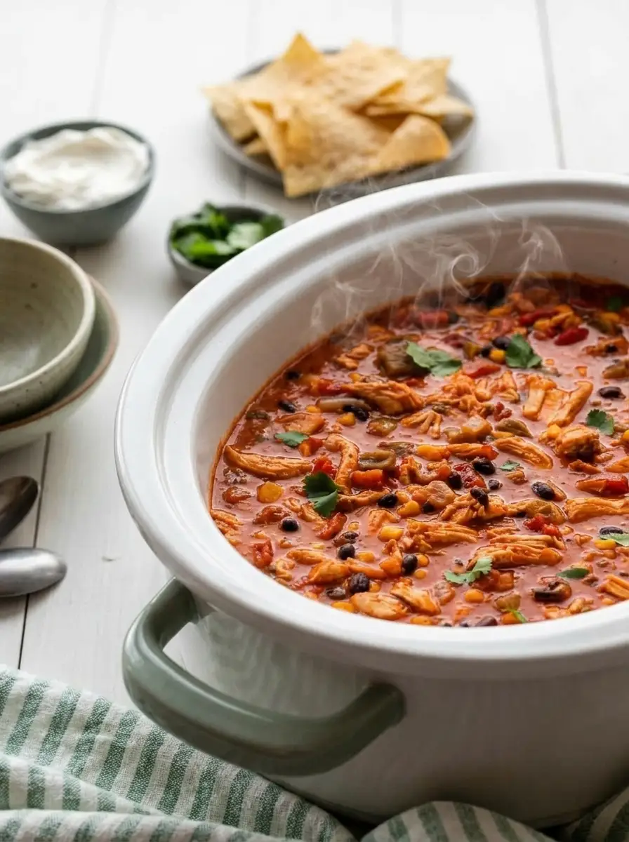 Slow Cooker Chicken Chili
