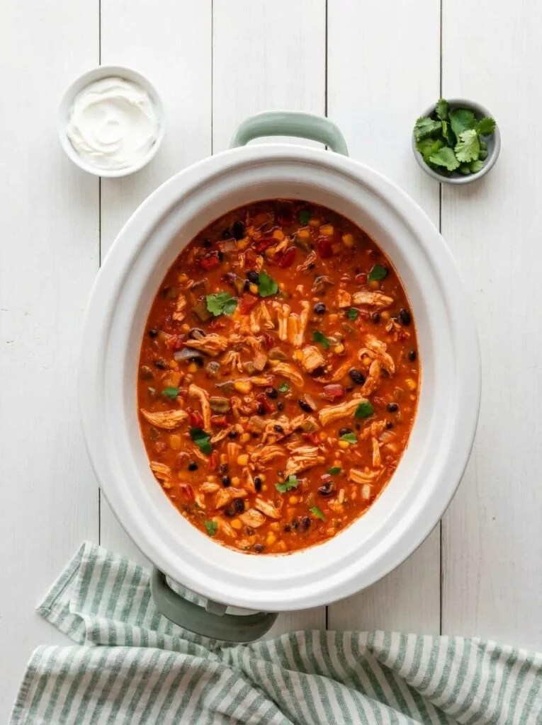 Slow Cooker Chicken Chili