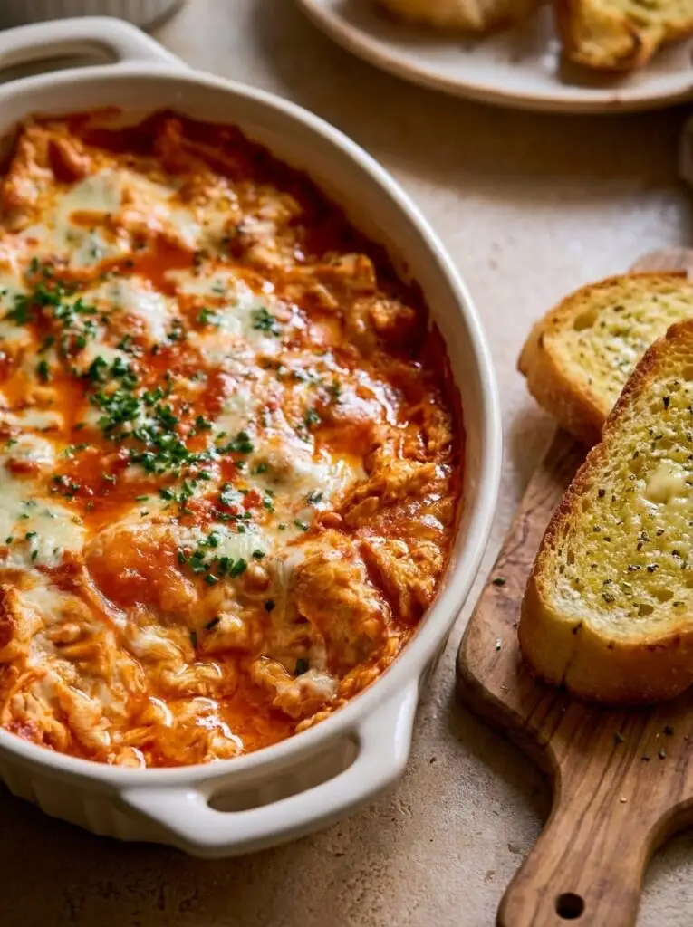 High Protein Buffalo Chicken Dip